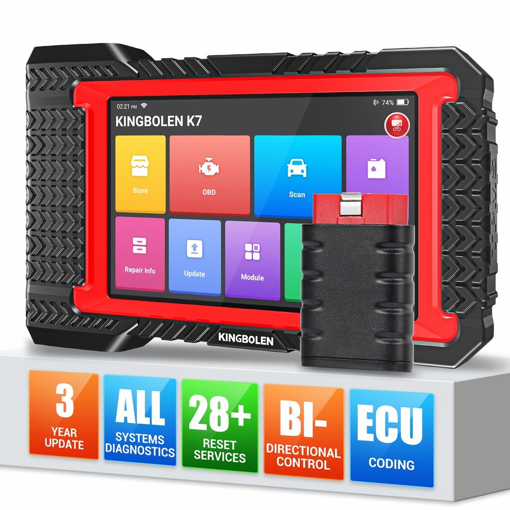 KINGBOLEN K7 OBD2 Bidirectional Scanner Full System Diagnostic Tool Key Coding