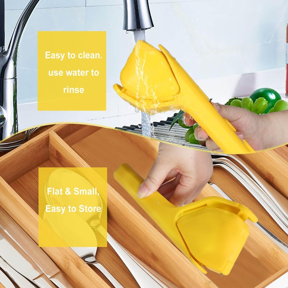 Lemon Squeezer, Effortless Manual Flat Lime Juicer Squeezer, Hand Citrus Pres...