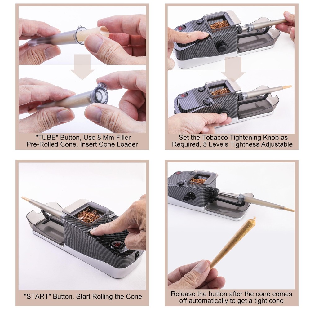 Cones Rolling Machine, Automatic Cigarette Rolling Machine, Pre Roll Machine ...