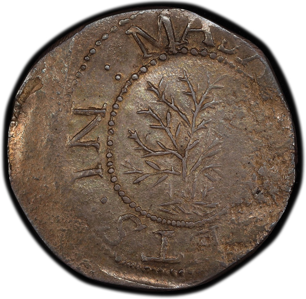 1652 OAK TREE SHILLING PCGS MS 61
