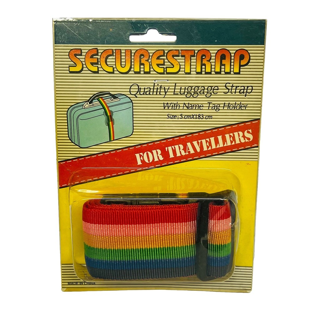 Securestrap Quality Luggage Strap With Name Tag Holder For Travellers