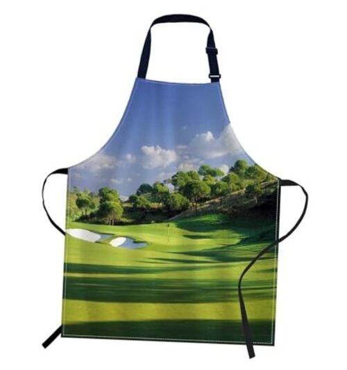 oFloral Apron Unisex Adjustable Bib Apron Cooking Kitchen Chef Golf Course