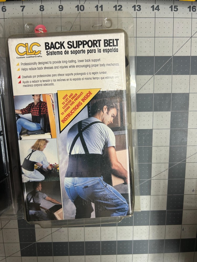 NOS 2-pack lot CLC Tool Works Elastic Back Support Belt Gear Size SMALL & MEDIUM