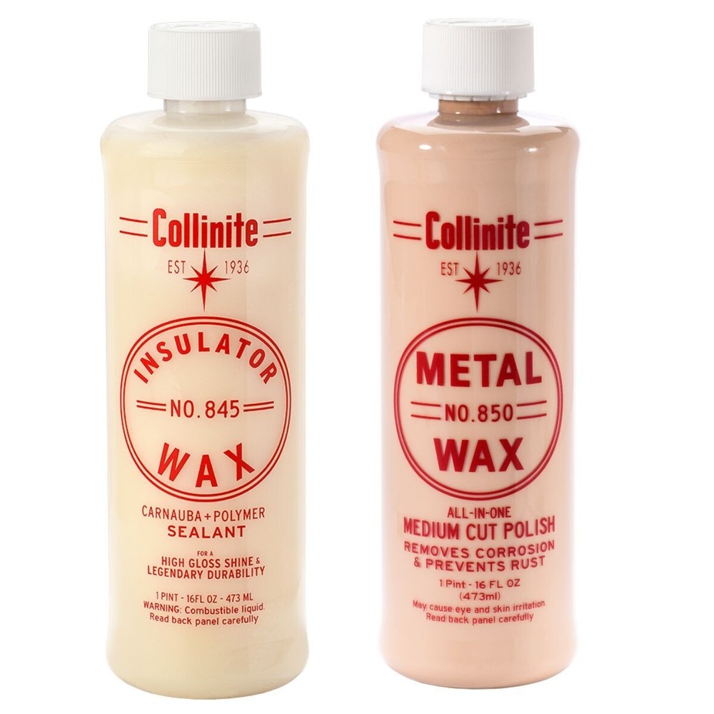 Collinite 845 Insulator Wax & 850 Metal Wax Combo Pack