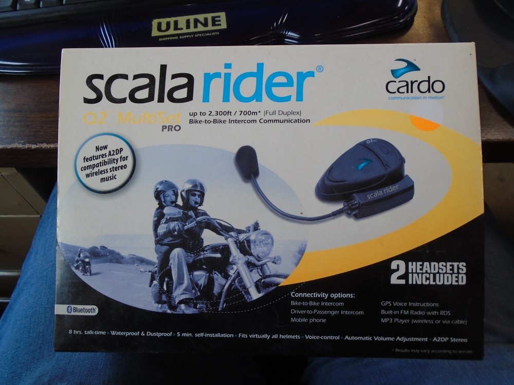 Cardo Scala Rider Q2 MultiSet Intercom Communication Wireless Audio System