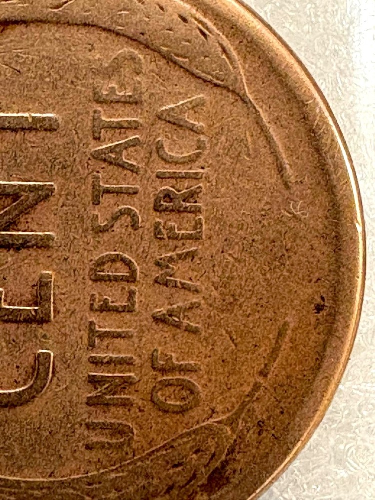 1920 D Lincoln Penny w/Errors Rim+Die Chips, Cracks, Clips & MISSING LETTERS