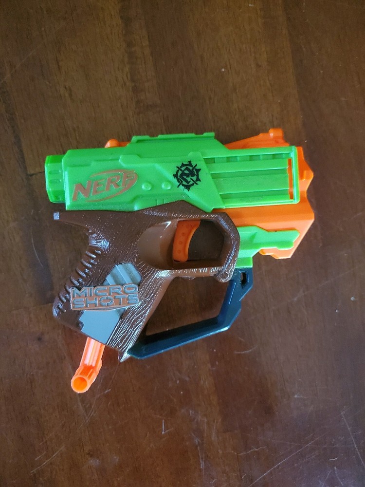 Nerf Zombie Strike Green Micro Shot Single Foam Dart Gun Blaster
