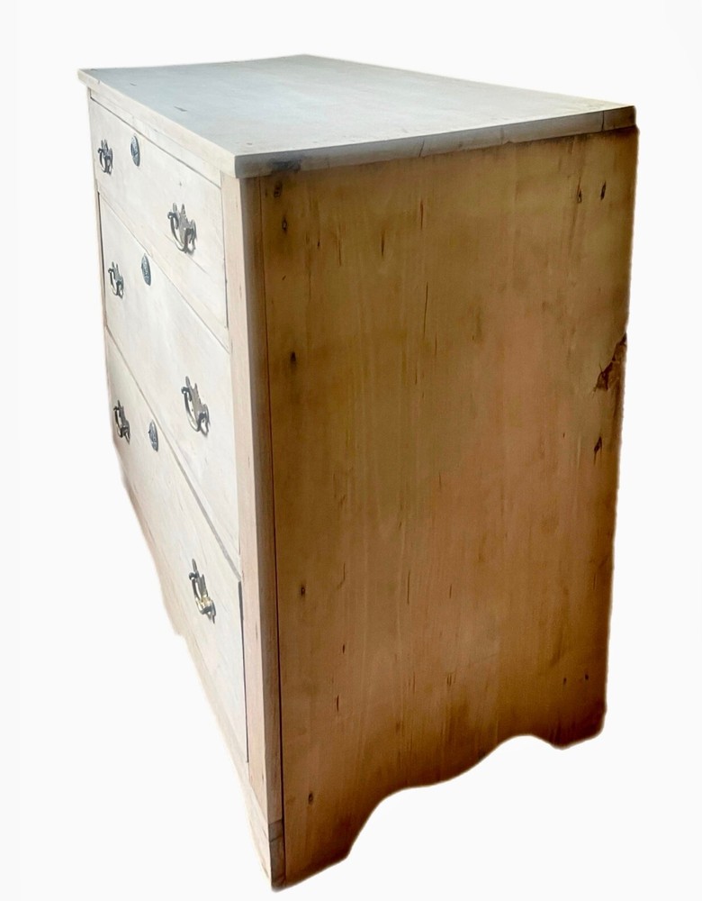 18th C. Swedish Gustavian Scrubbed Birch Commode