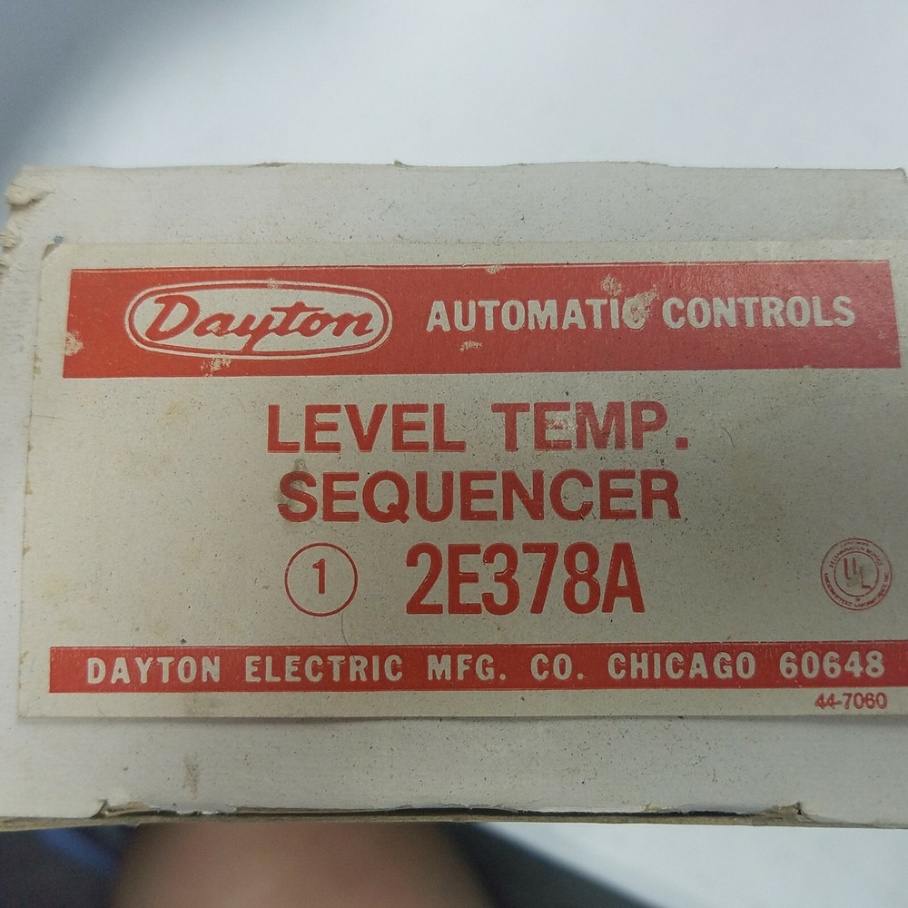 DAYTON SE378A LEVEL TEMP SEQUENCER