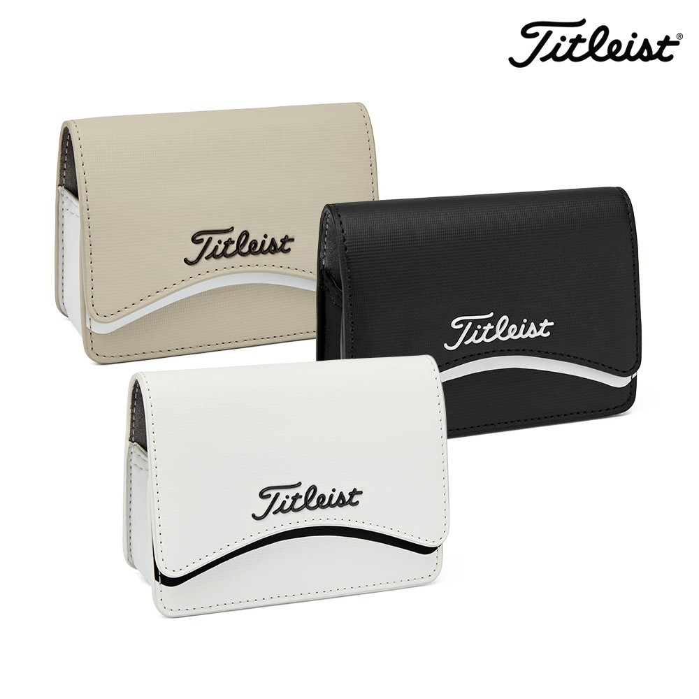 Titleist 2025 Golf Rangefinder Case Pouch TA25RFCS_White/Black/Sand White