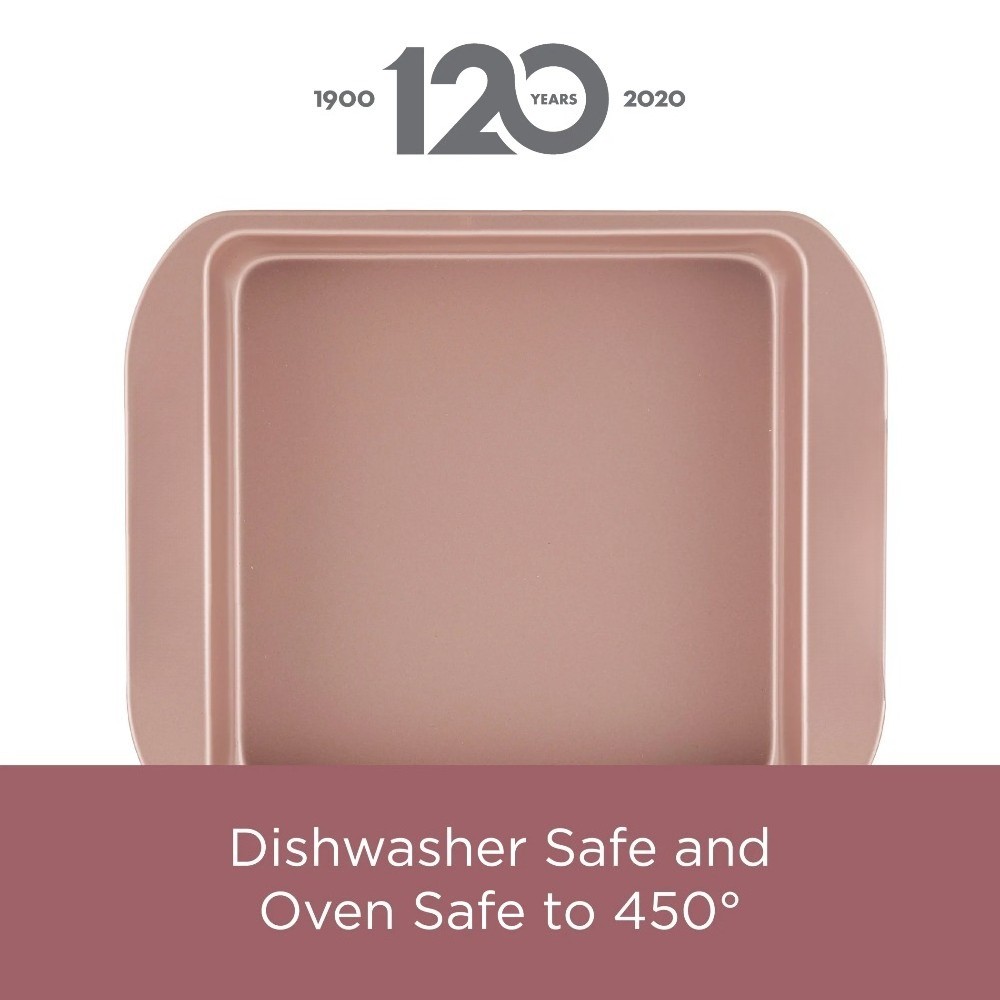 4 Piece Nonstick Bakeware Set, Rose Gold