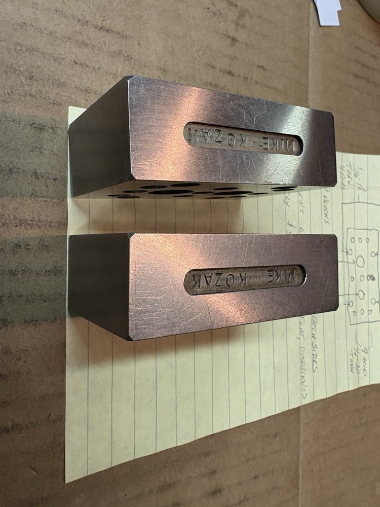 Toolmaker Produced Machine Tool Mounting Blocks