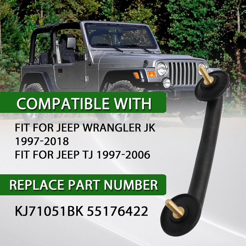 Front Windshield Hold down Bracket, Rubber Bumper Cushion Hood Bump Stop Compati
