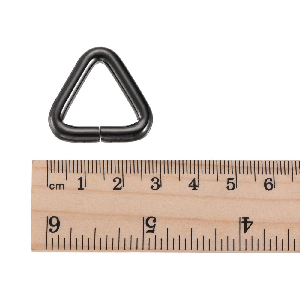 Metal Triangle Buckle 20mm Inner Width Dark Grey 20pcs
