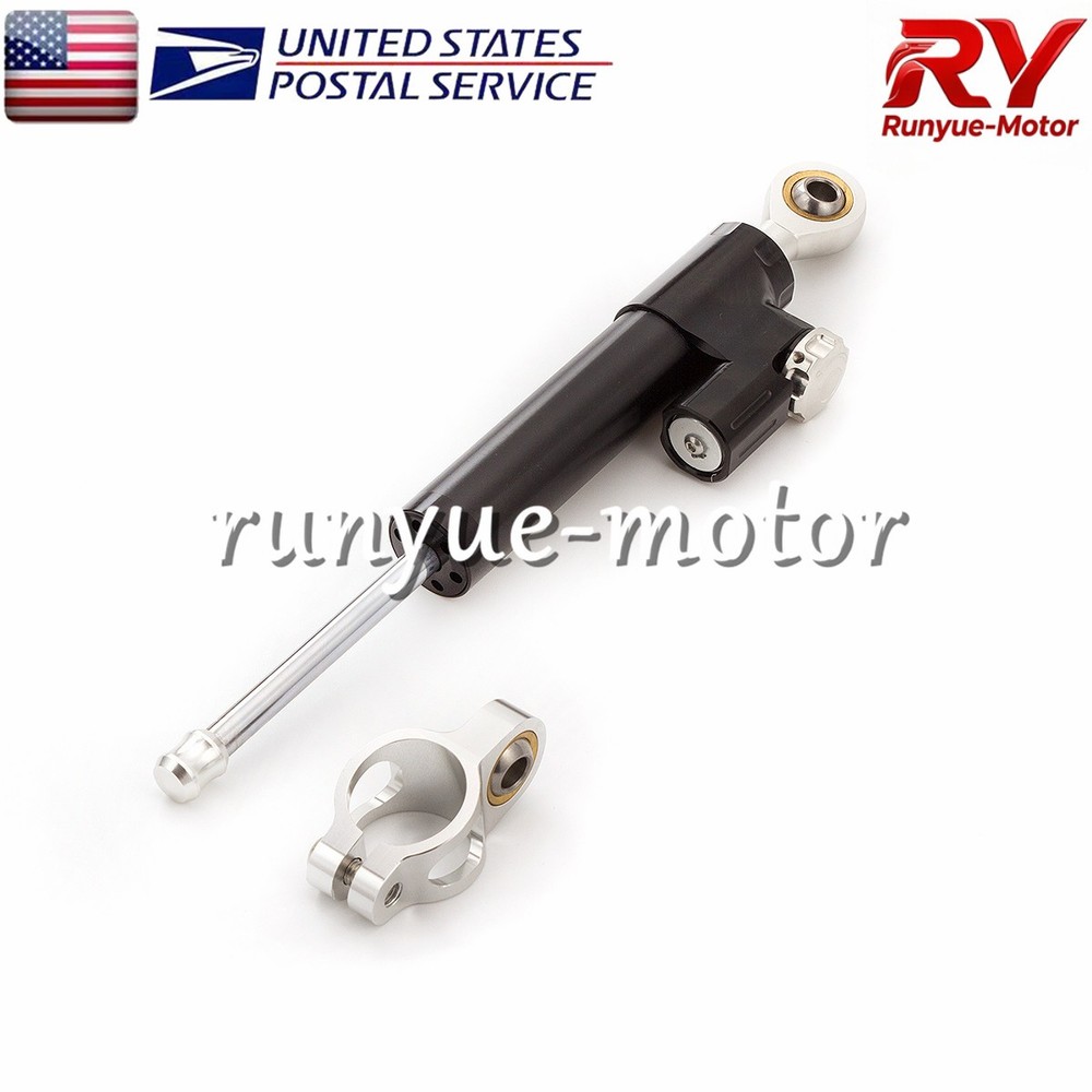 Adjustable Motorcycle Steering Damper Stabilizer Linear Control Universal Motor