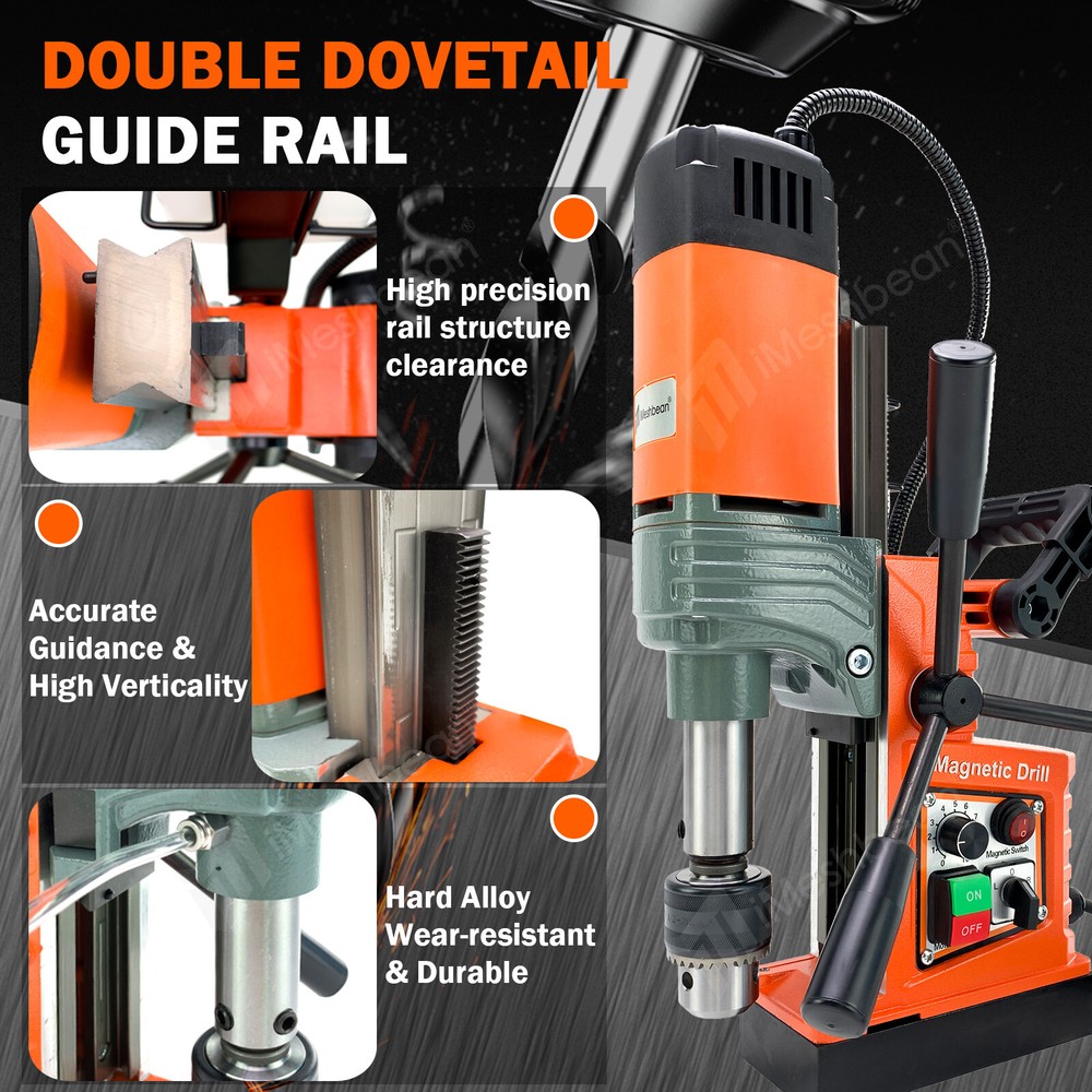 Magnetic Drill Press Coring/Tapping/Drilling Machine 10-Speed Mag Drill Press