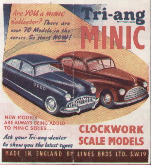 catalog Tri-ang-MINIC 1960s CLOCKWORK SCALE MODELS - LINES BROS Ltd E aa