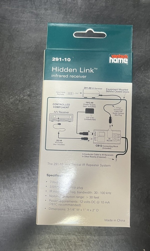 XANTECH Home Mod 291-10 Series IR Receiver