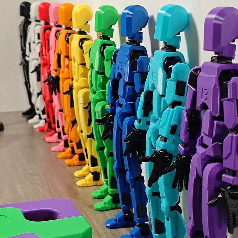 5PCS Assembly Completed T13 Action Figure 3D Printed Multi-Jointed Movable,Lu...