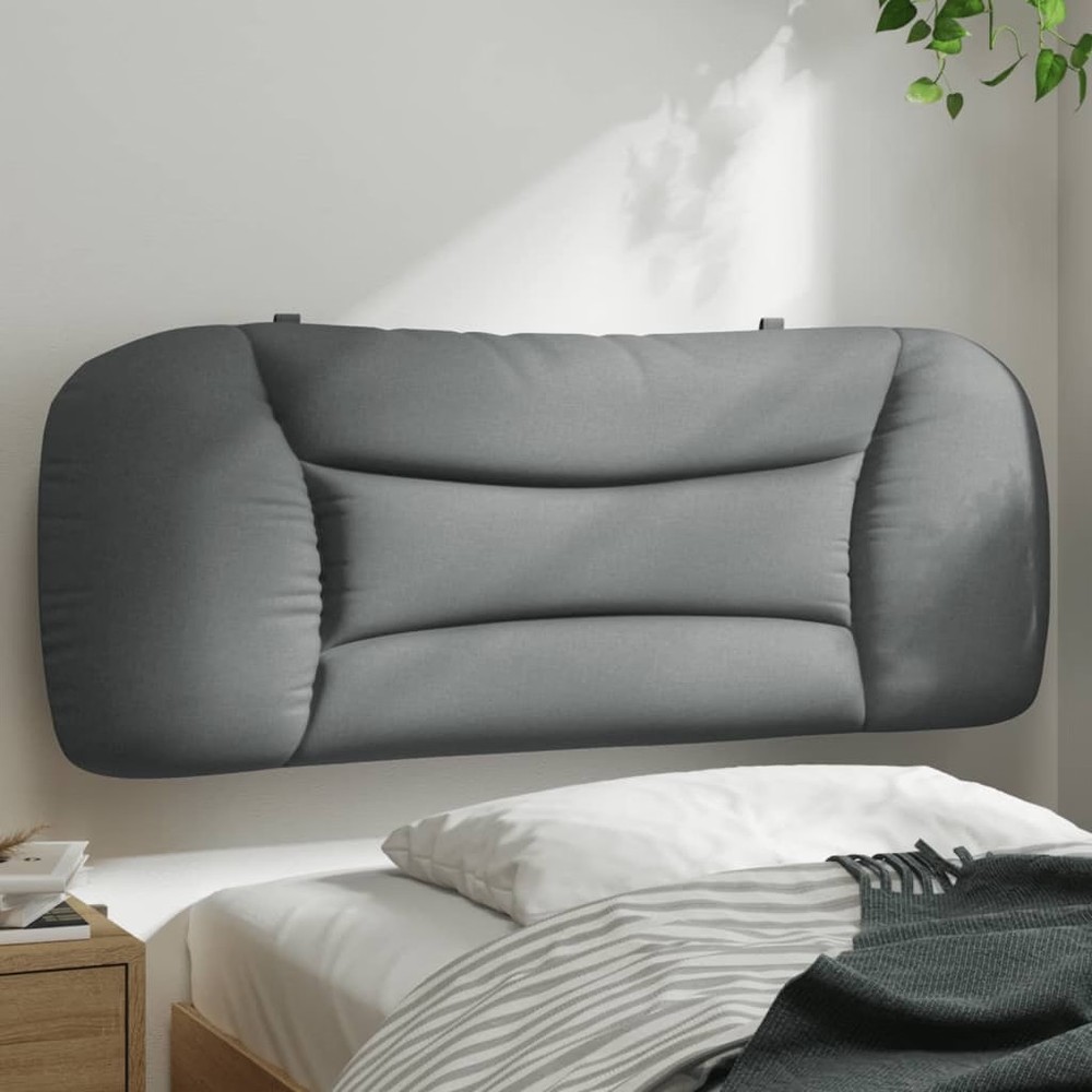 Headboard Cushion Light Gray Fabric (100% polyester)