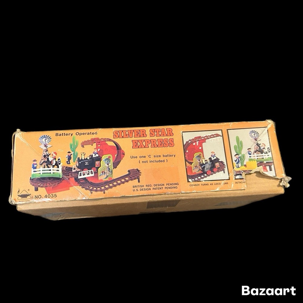 1970’s Woolworth’s Silver Star Express Battery Power Flip Train Set *READ*