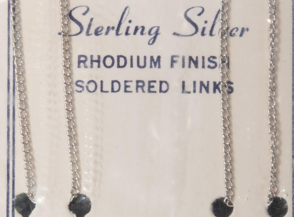 Sterling Silver Fine Link Chain 24” NEW