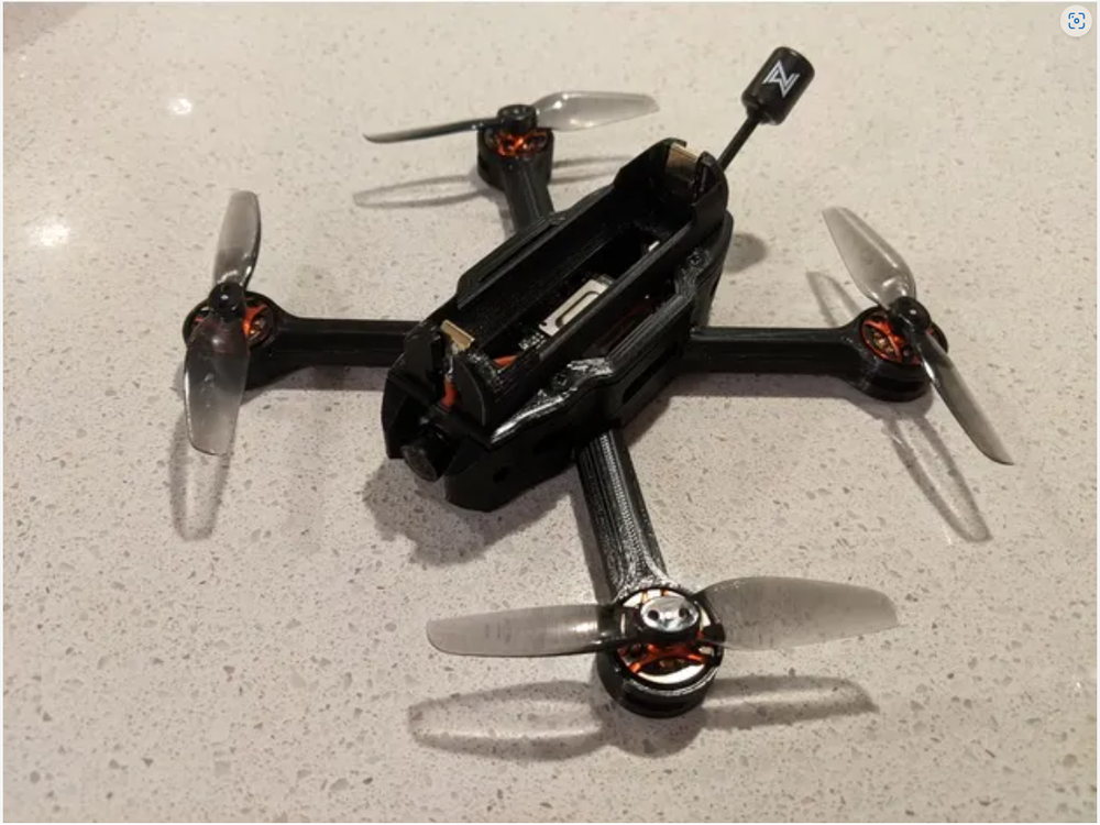 3D Printed DRONI 140 mm 1S 18650 FPV Drone Frame