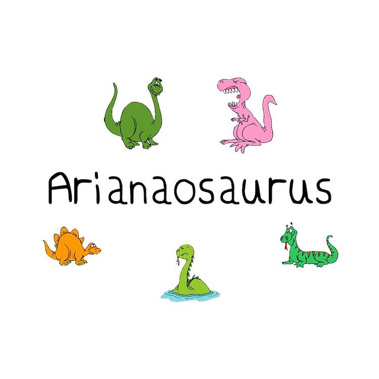 CafePress Arianaosaurus 10" Wall Clock (194588636)