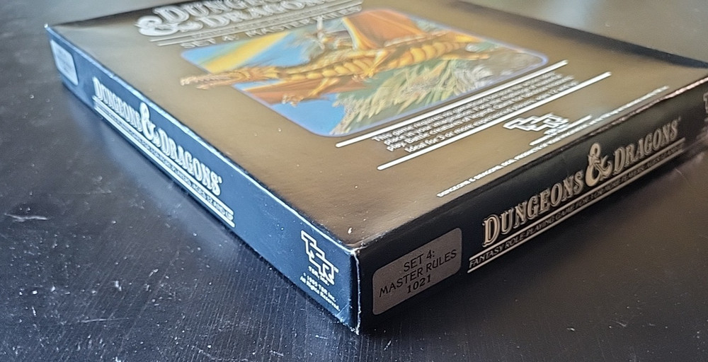 1985 Dungeons & Dragons Set 4: Master Rules 1021 W/ Black Box - TSR