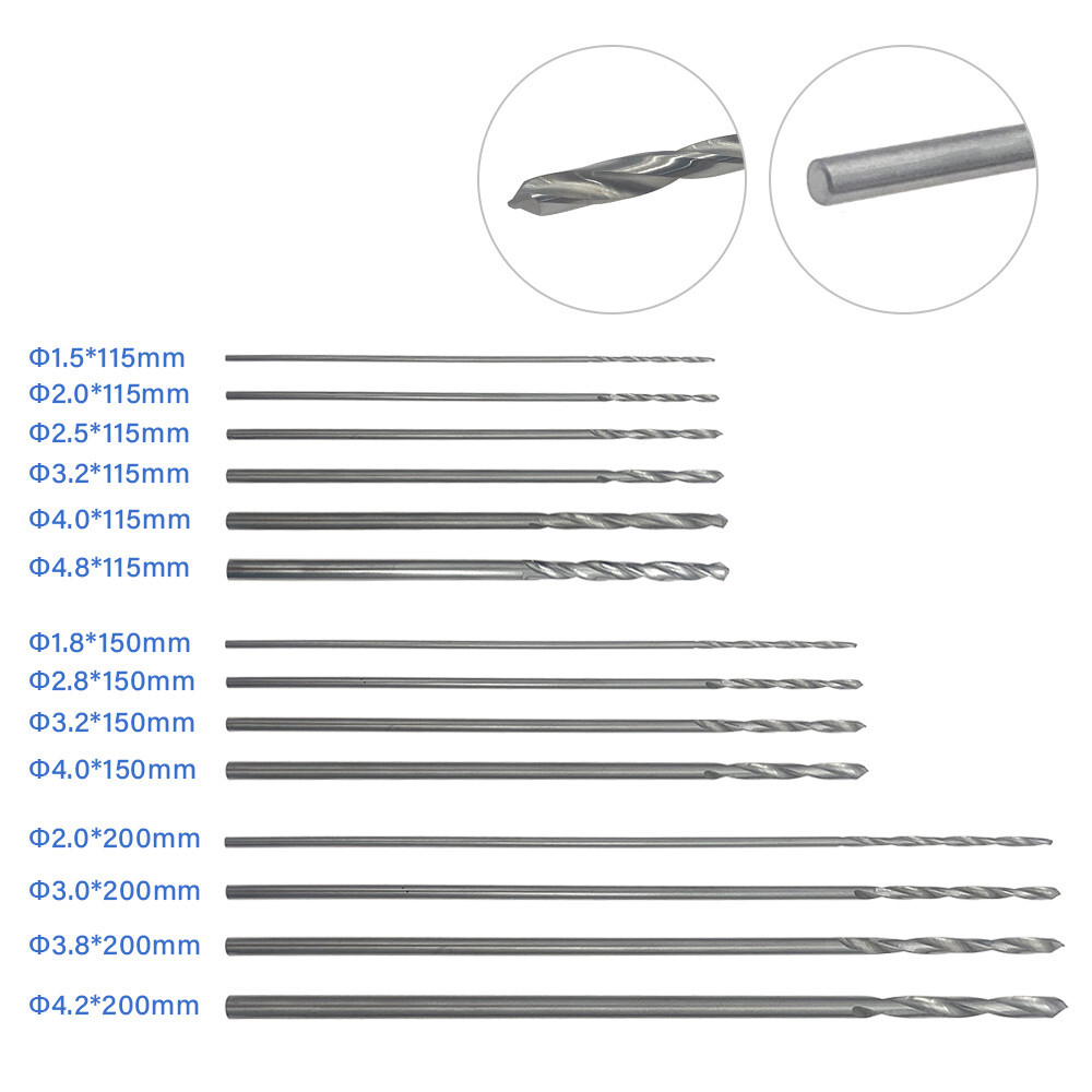Orthopedics Drill Bits Bone Drill Bits 150mm Pet Orthopedic Instrument 10PCS/Set