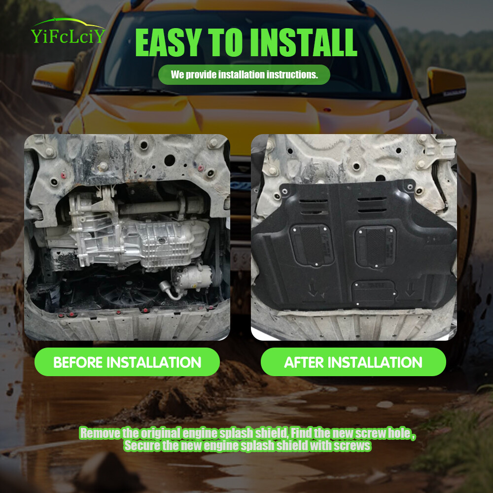 For 2016-2018 Ford Focus RS Under Engine Lower Cover Splash Shield Mud Guard