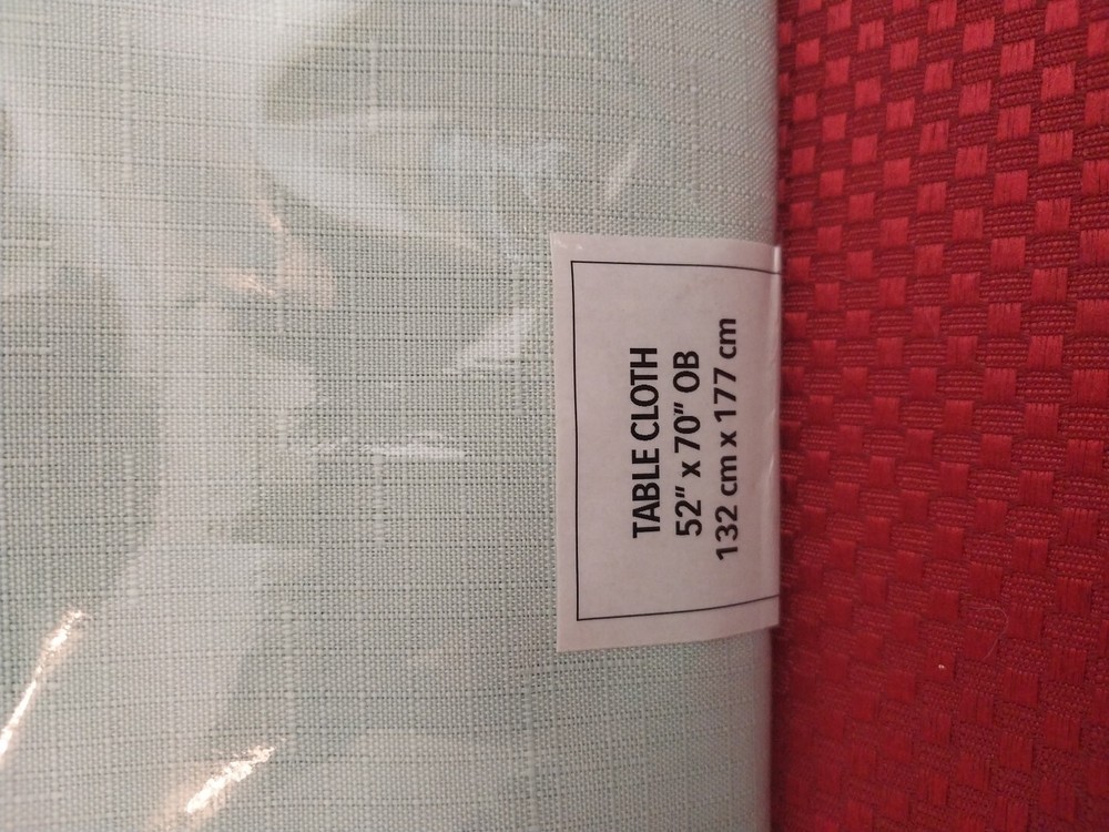 Cheft Central 52x70 Inches Tablecloth. Light/soft Mint. Stain Resistant And...