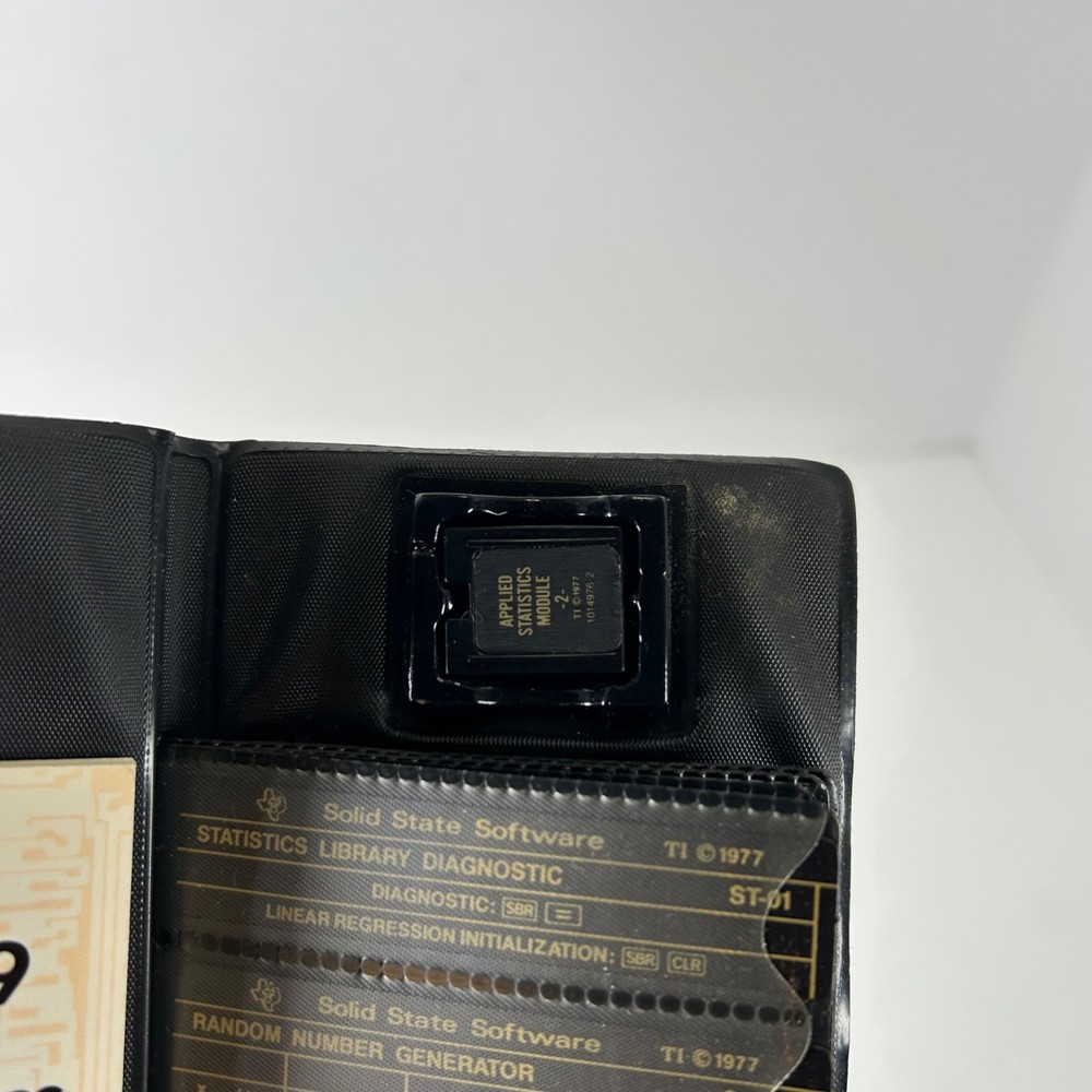 Texas Instruments Programmable TI 58/59 Applied Statistics Module 2 w/ Booklet