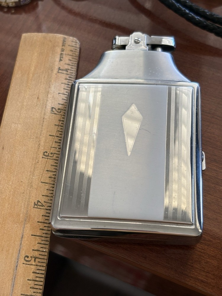 Nice Vintage MCM Art Deco Ronson Mastercase Cigarette Lighter Case Combo