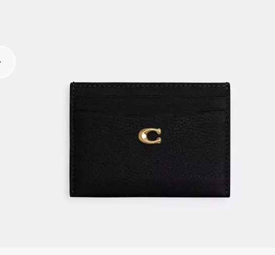 Coach Essential Card Case Black/gold