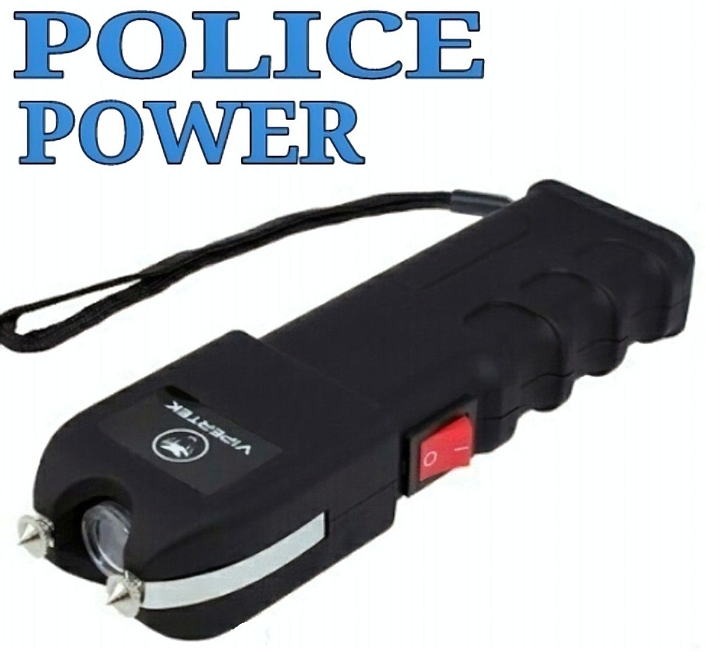 VIPERTEK Stun Gun Rechargeable 800BV with LED Light