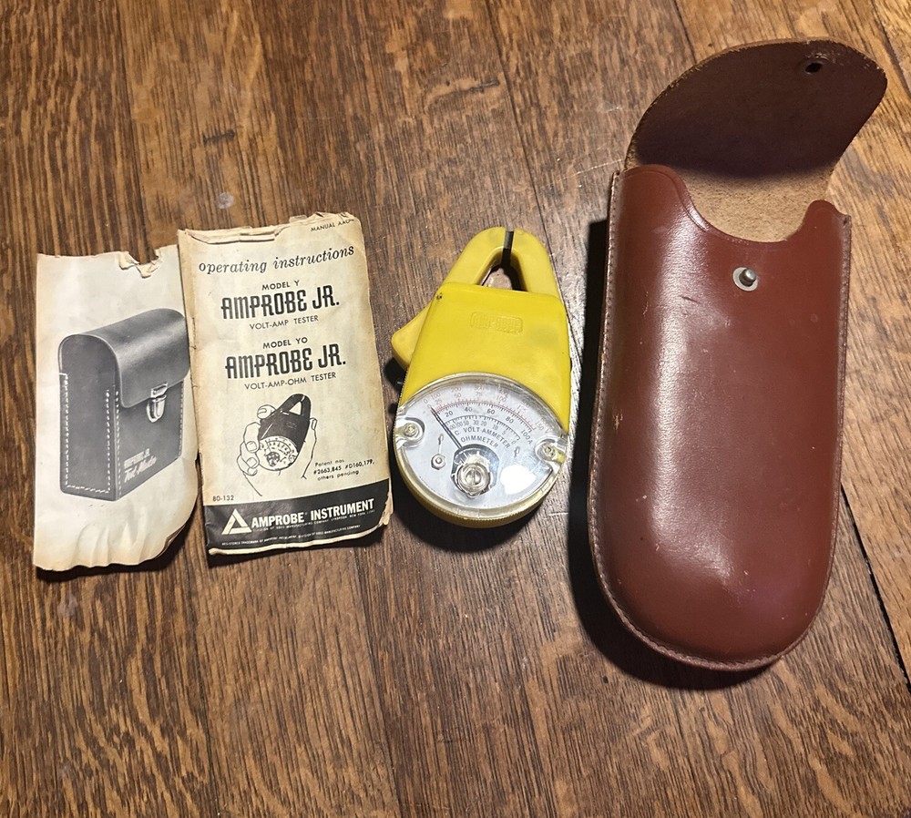 Amprobe Jr Clamp Test Meter  Vintage Kit