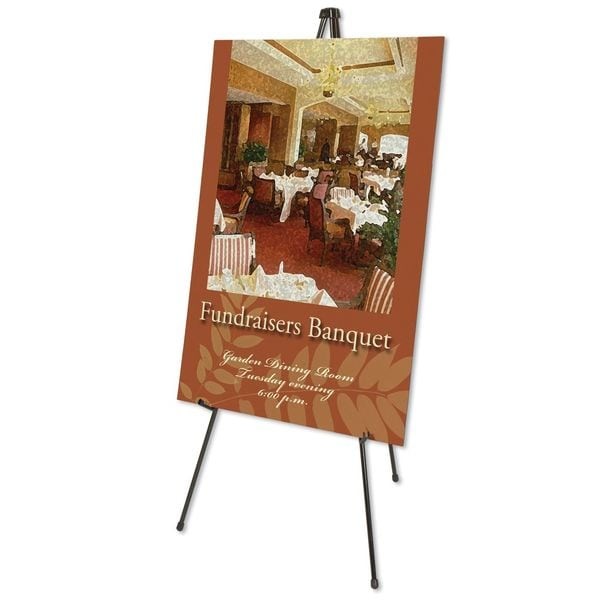 Quartet 27E Portable Folding Easel 63"X34", Black