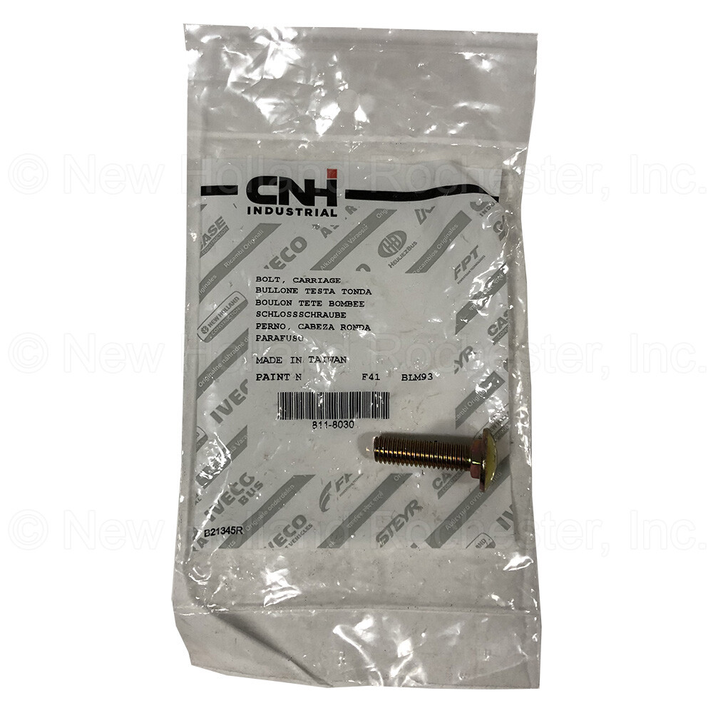 New Holland Carriage Bolt Part # 811-8030