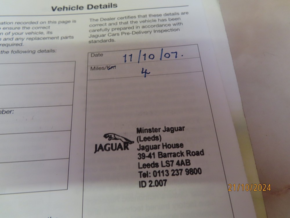 Jaguar X Type 2008 Owners handbook etc etc
