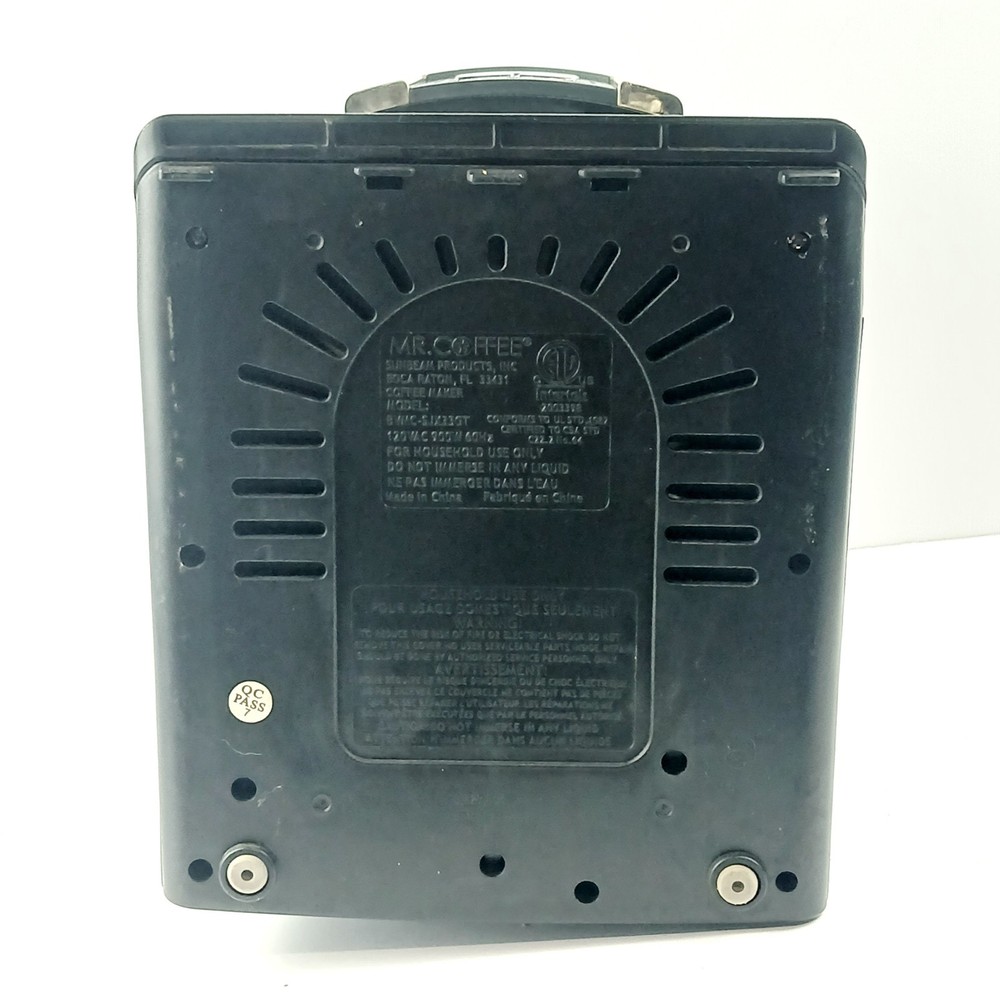 Mr. Coffee 12 Cup Coffee Maker Programable Black/Chrome Needs Cleaned Works Exc