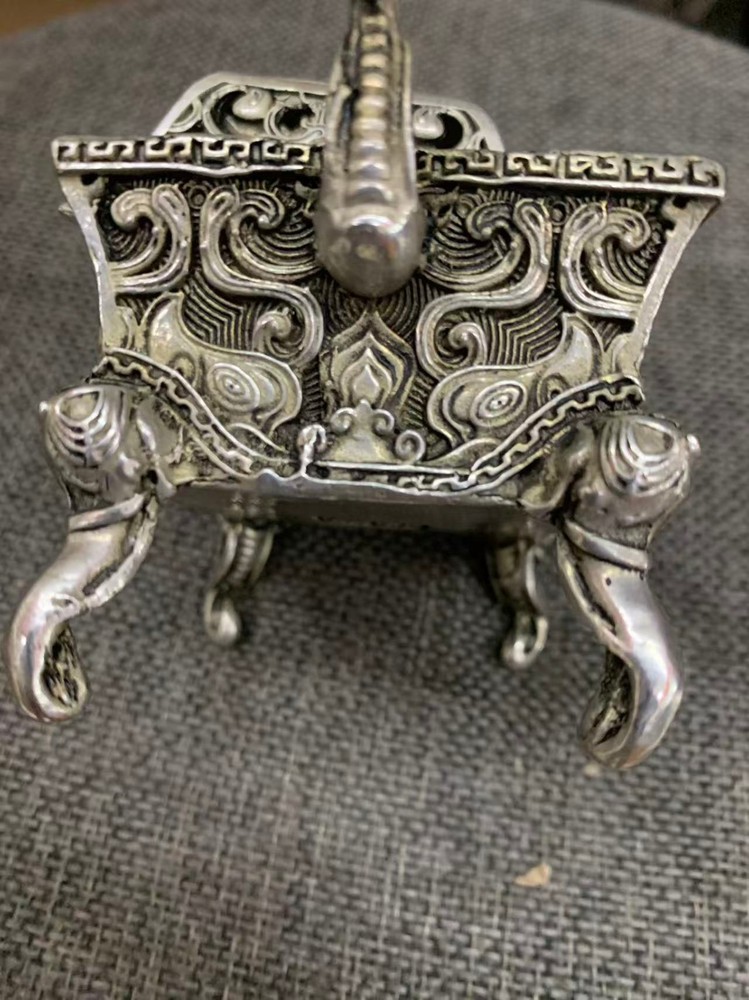 Wonderful Chinese Silver Hand Made Incense Burner !!!