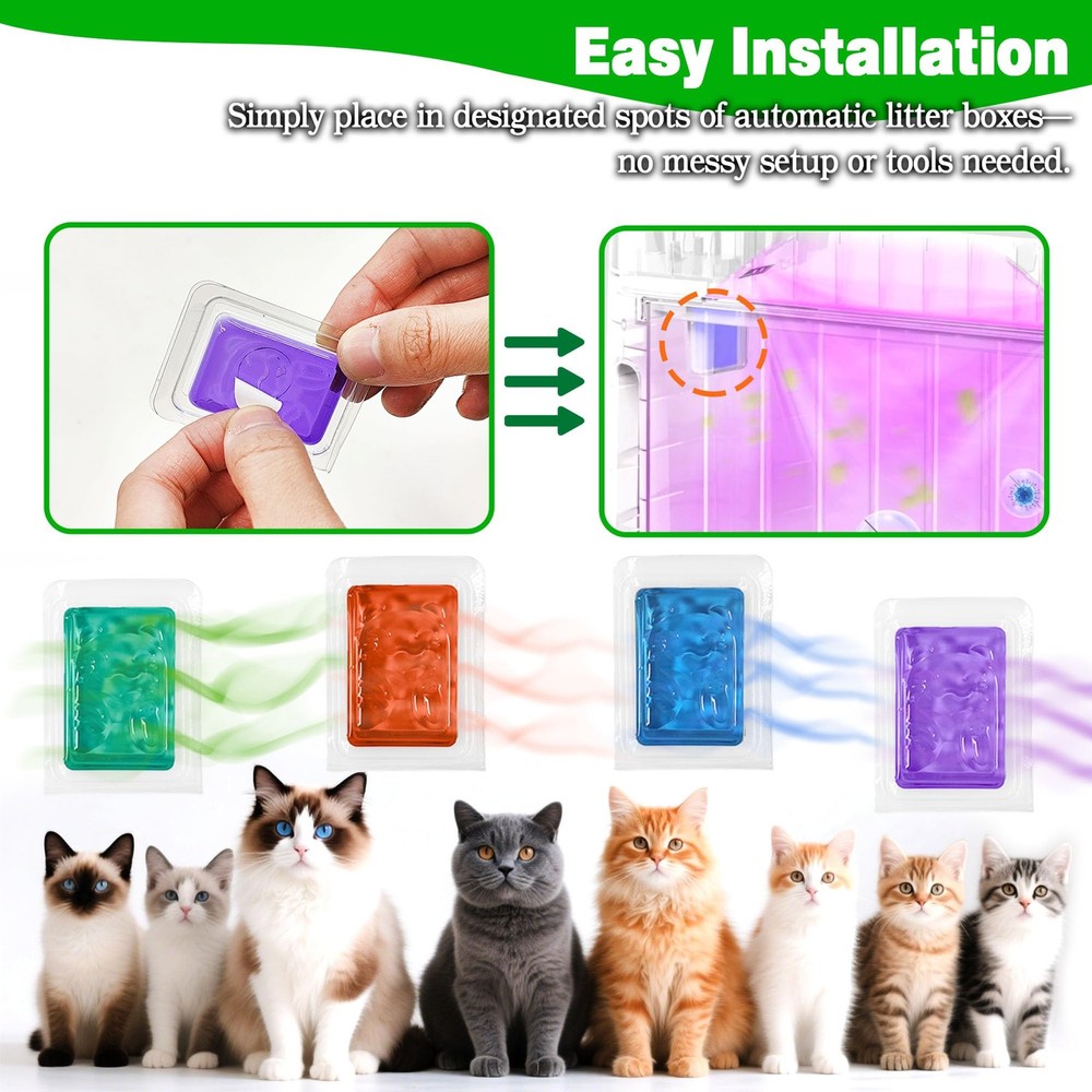 16 Pack Universal Odor for Automatic -Cleaning Litter , Deodorizer Design for...