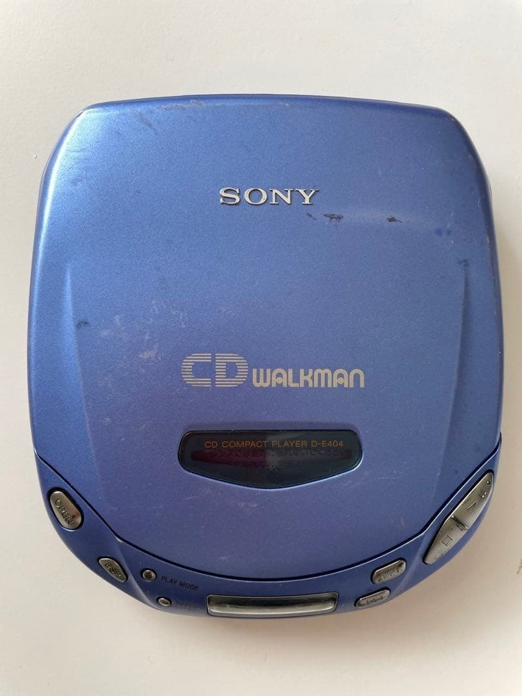 SONY D-E404 COMPACT DISC COMPACT AUDIO PLAYER CD WALKMAN Blue Used