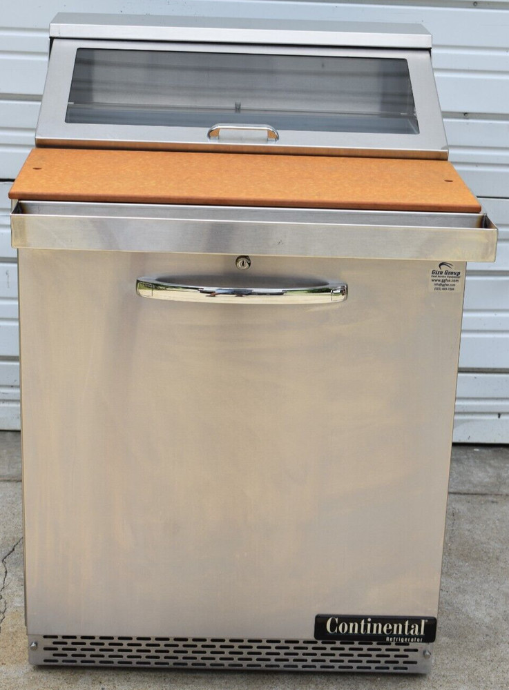2022 CONTINENTAL D27NS SALAD PREP TABLE with REFRIGERATED BASE 27"