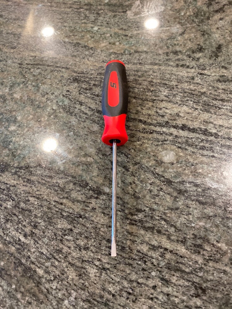 Snap On sgd304b flat tip soft grip mini tip screwdriver red