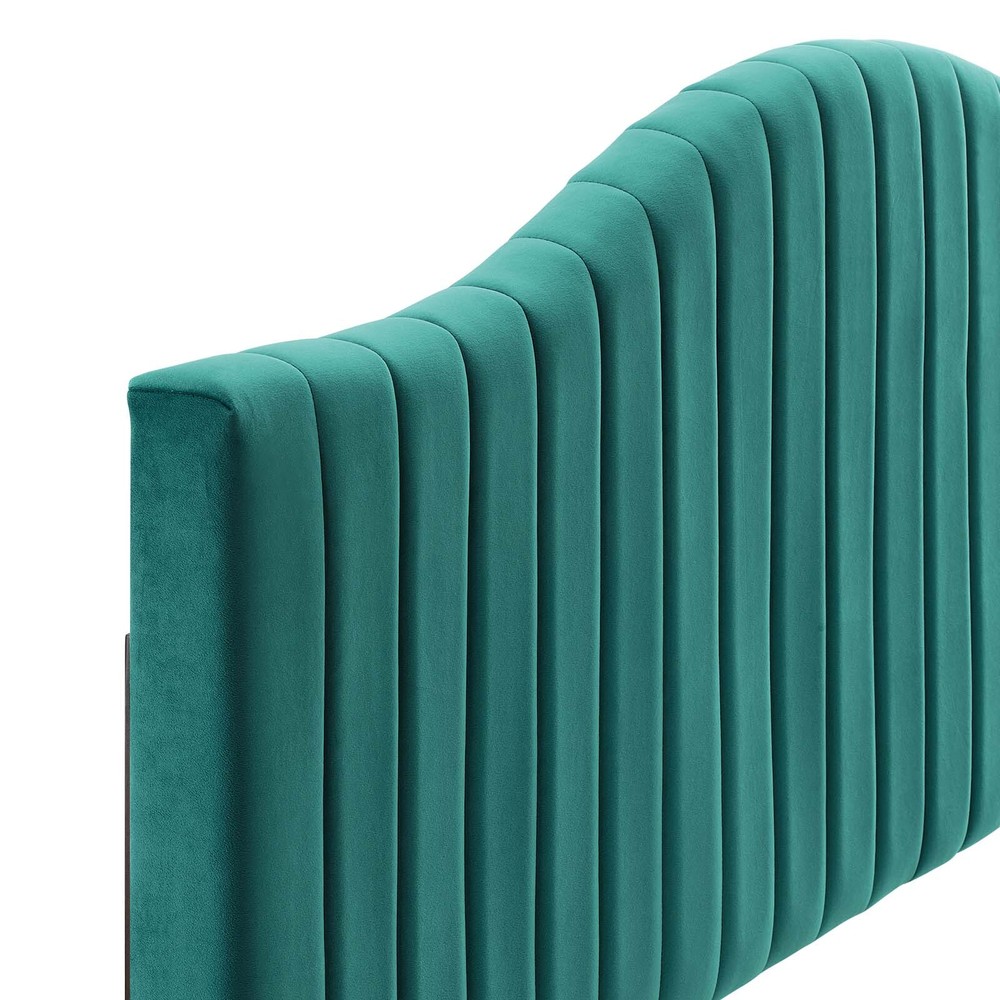 Modway Brielle Performance Velvet Full/Queen Headboard in Teal
