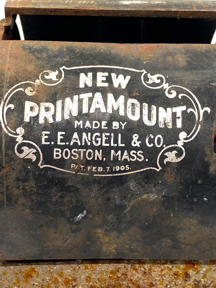 Antique New Printamount Check Protector by EE Angell & Co.