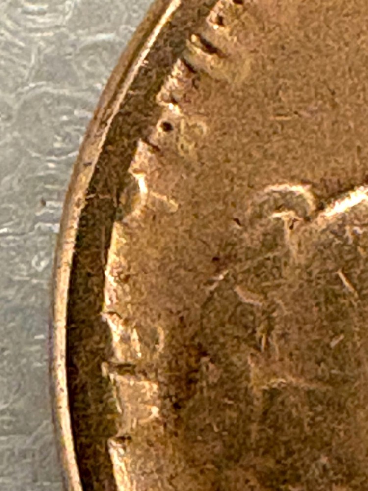 1920 D Lincoln Penny w/Errors Rim+Die Chips, Cracks, Clips & MISSING LETTERS