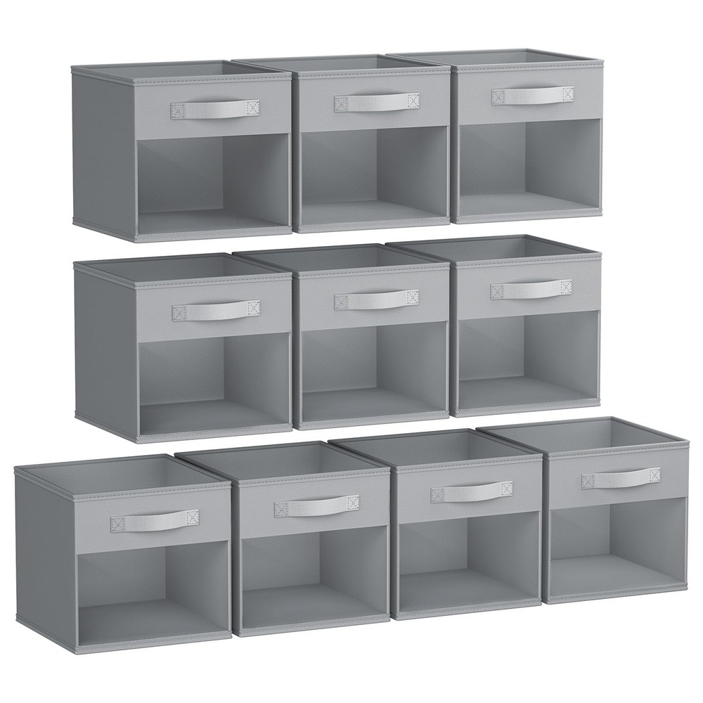Storage Cubes, Cube Storage Bin, 10 Pack Foldable Storage Cubes with Window, ...